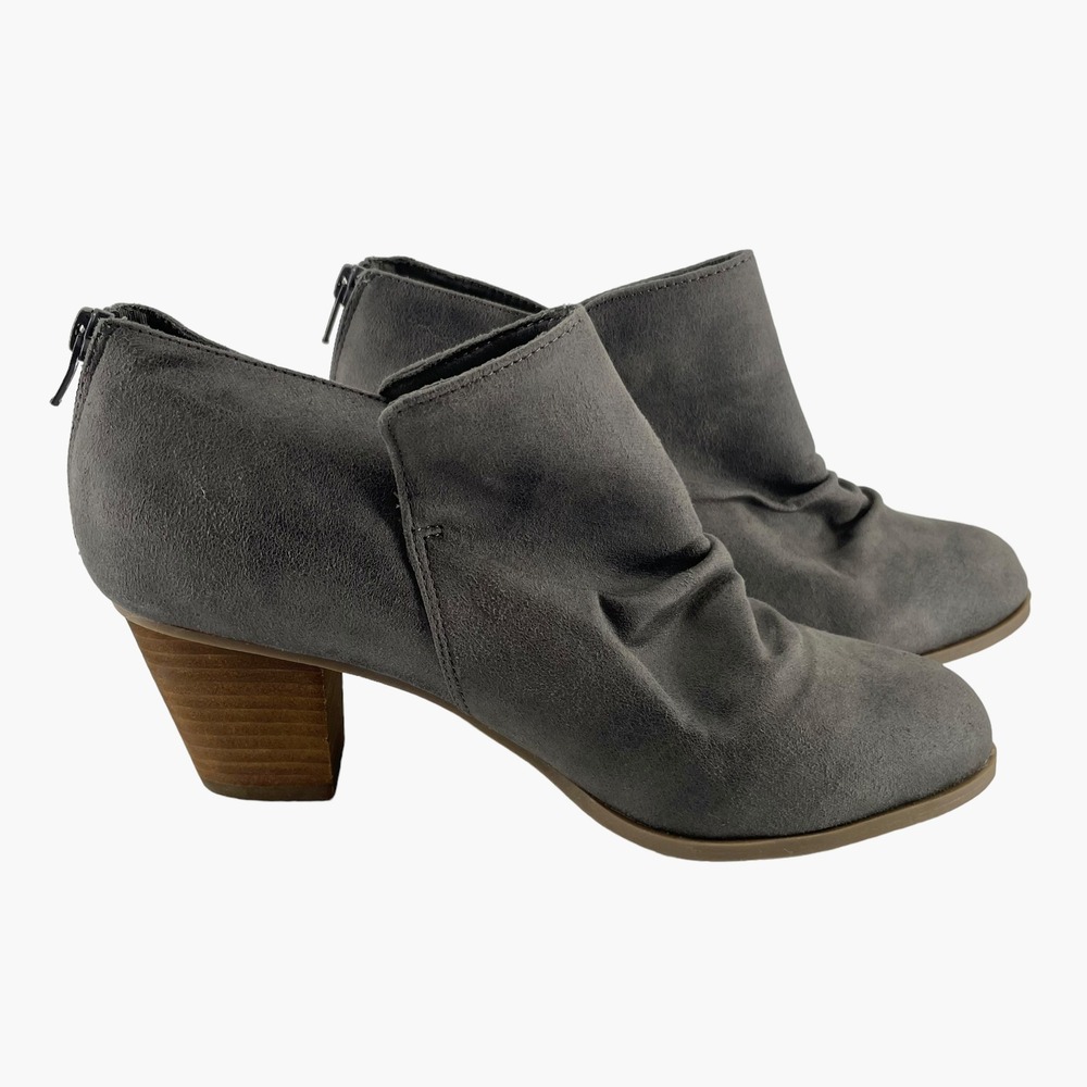 Report‎ Footwear Clarice Heeled Grey Suede Bootie Size 8.5